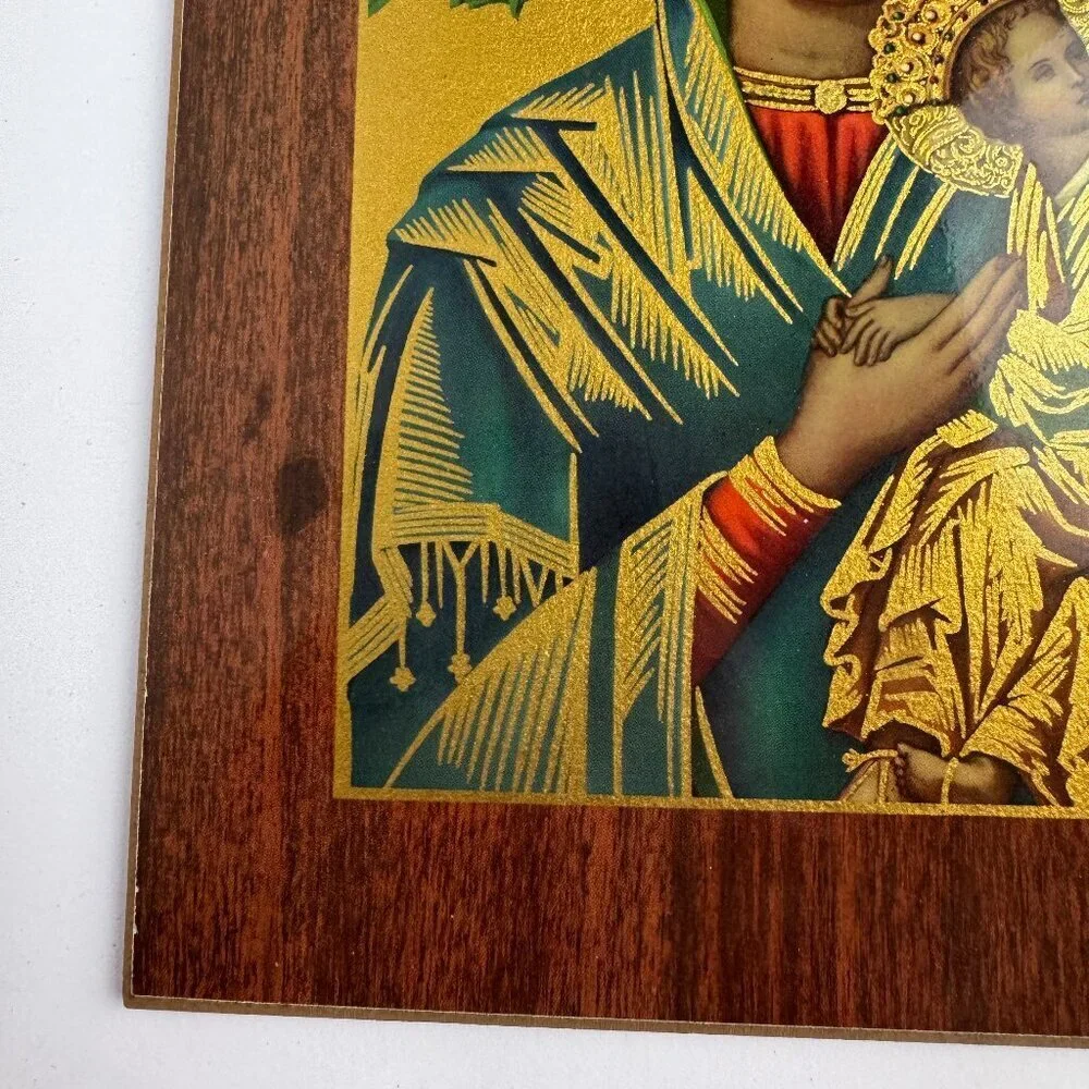 Vintage Icon Our Lady of Perpetual Help  7